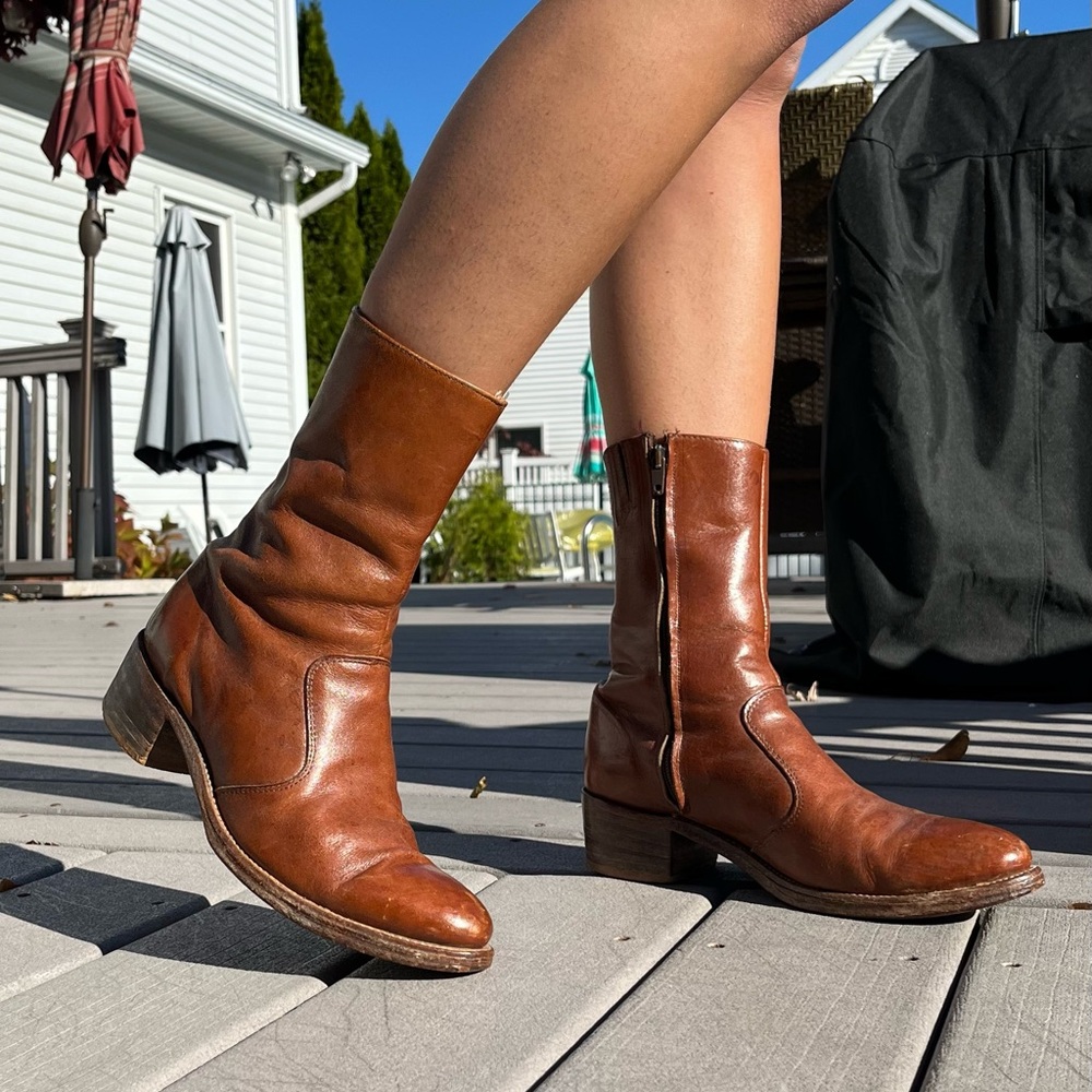 Vintage Made in the USA Mid Calf Frye Boots